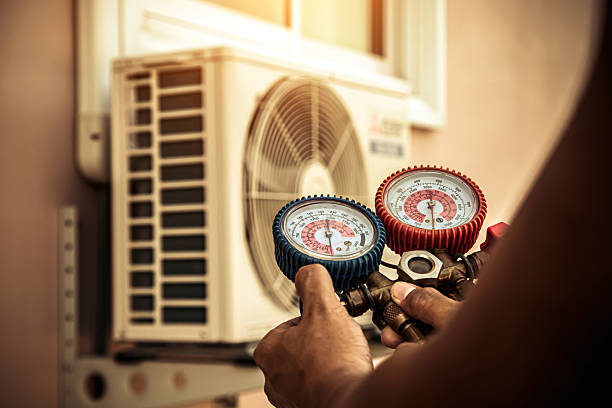Professional Ac Installation technician working in Aston, PA
